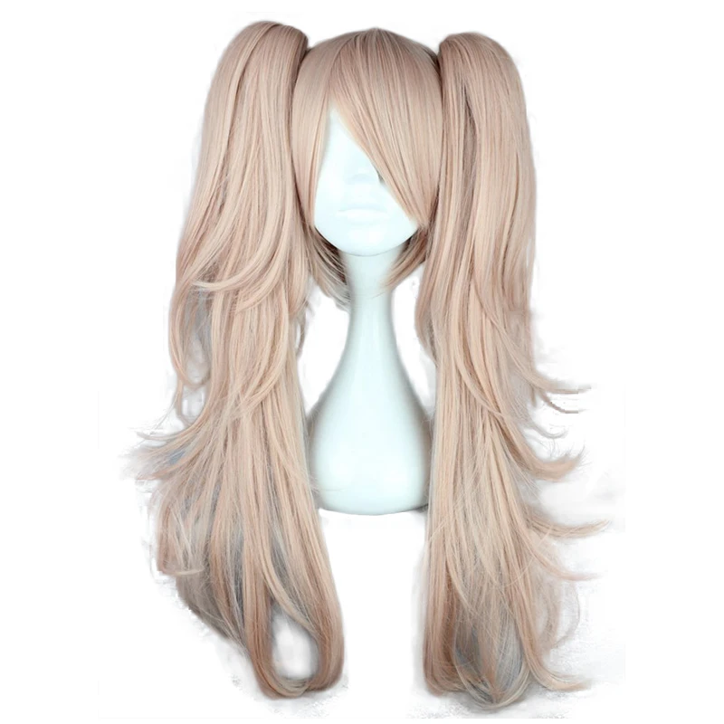 

Dangan Ronpa Enoshima Junko Long Ponytails Wig Cosplay Costume Danganronpa Heat Resistant Synthetic Hair Women Cosplay Wigs