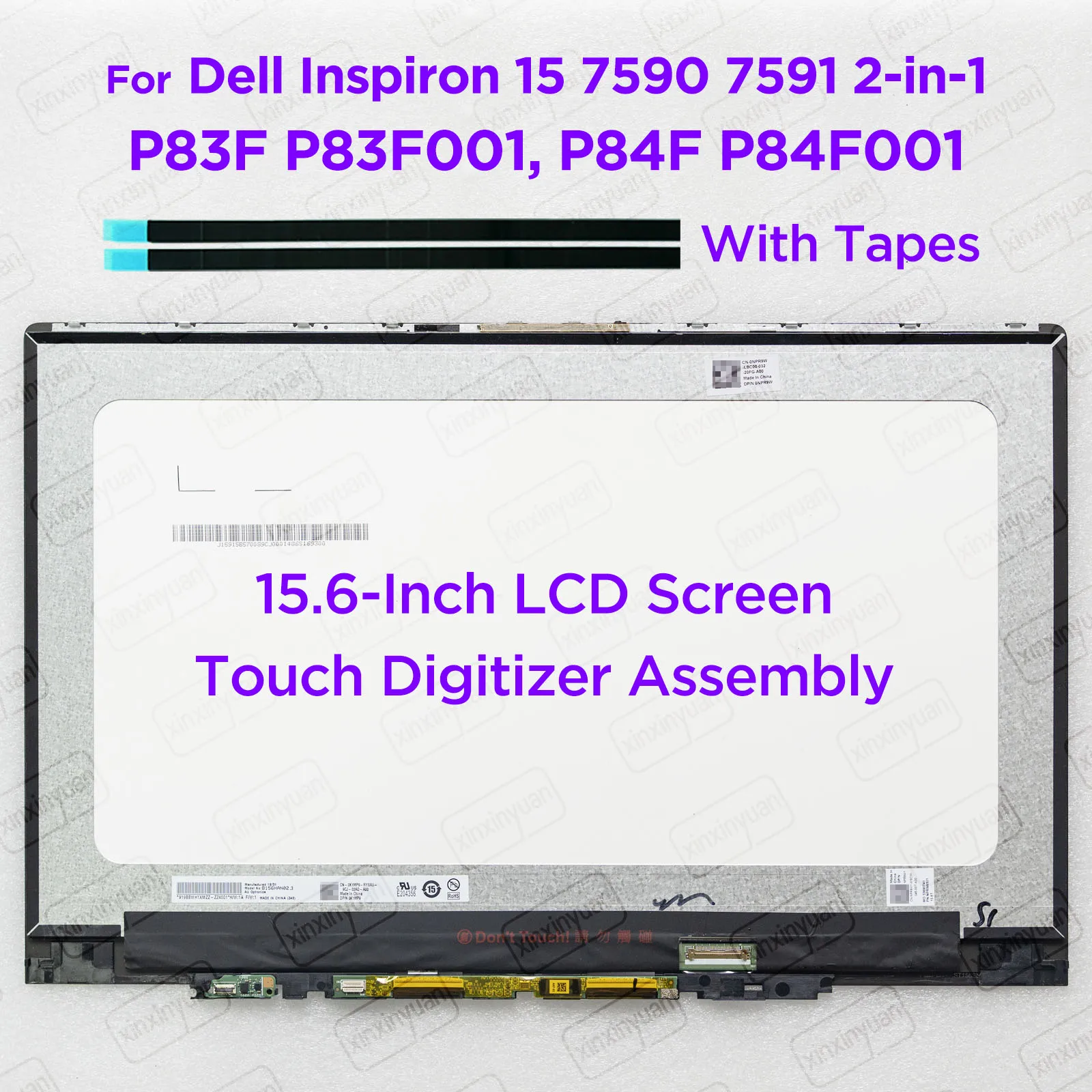 15.6 ЖК-дисплей для Dell Inspiron 15 7590 7591 2 в 1 P83F P83F001 P84F P84F001 2n дисплей DP/N NPR9W1