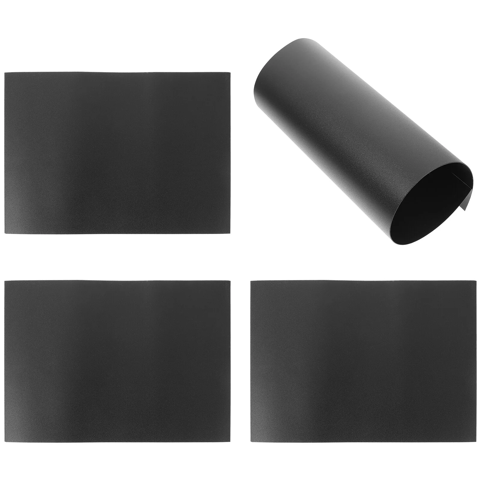 

4 Pcs Refrigerator Board Message Black Fridge Calendar Magnetic Writing Blackboard Plastic Note Erasable Child Kids Magnets