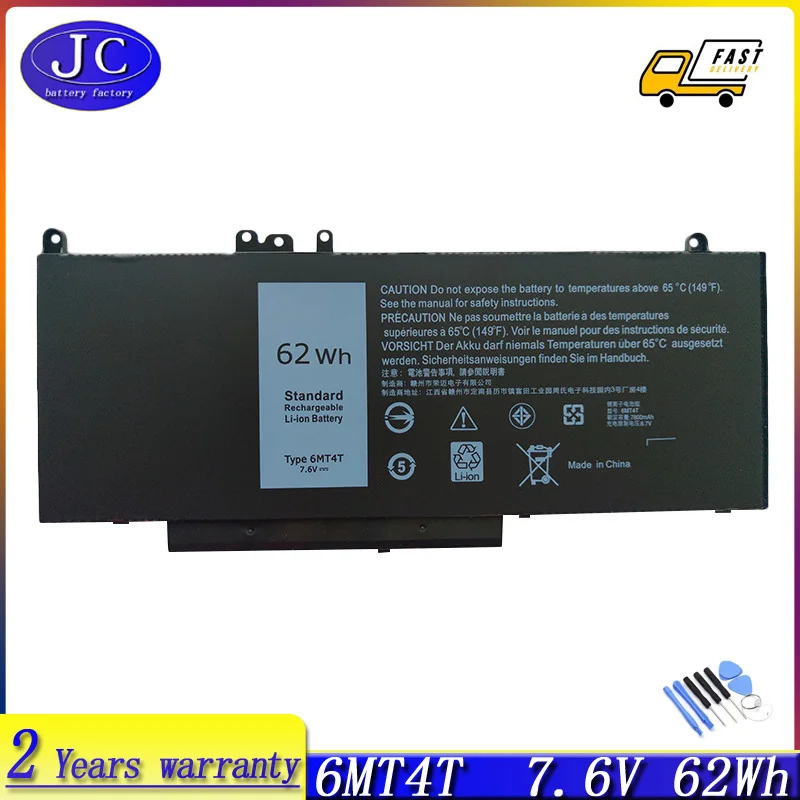 Оригинальный аккумулятор для ноутбука JCLJF 6MT4T DELL Latitude E5470 E5570 M3510 15 6 дюйма Sereis 7V69Y