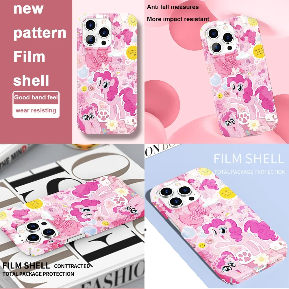 Чехол My P-Ponys L-Little для телефона iPhone 16 15 14 13 12 11 Pro Max XS XR XSMax 6 7 8 Plus глянцевый жесткий
