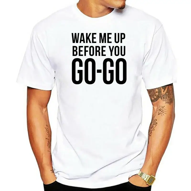 

Wham George Michael Wake Me Up Before You Go-Go Mens T Shirt Pop Music Merch 100% cotton men T shirt Women Tops tee