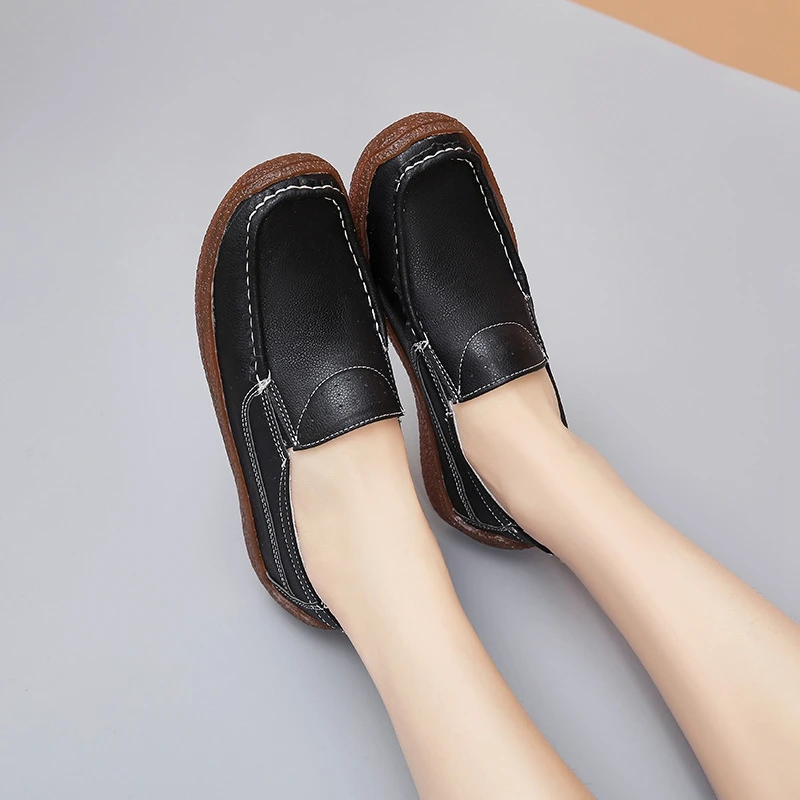 

Женские туфли на низком каблуке, с круглым носком, размеры 36-43