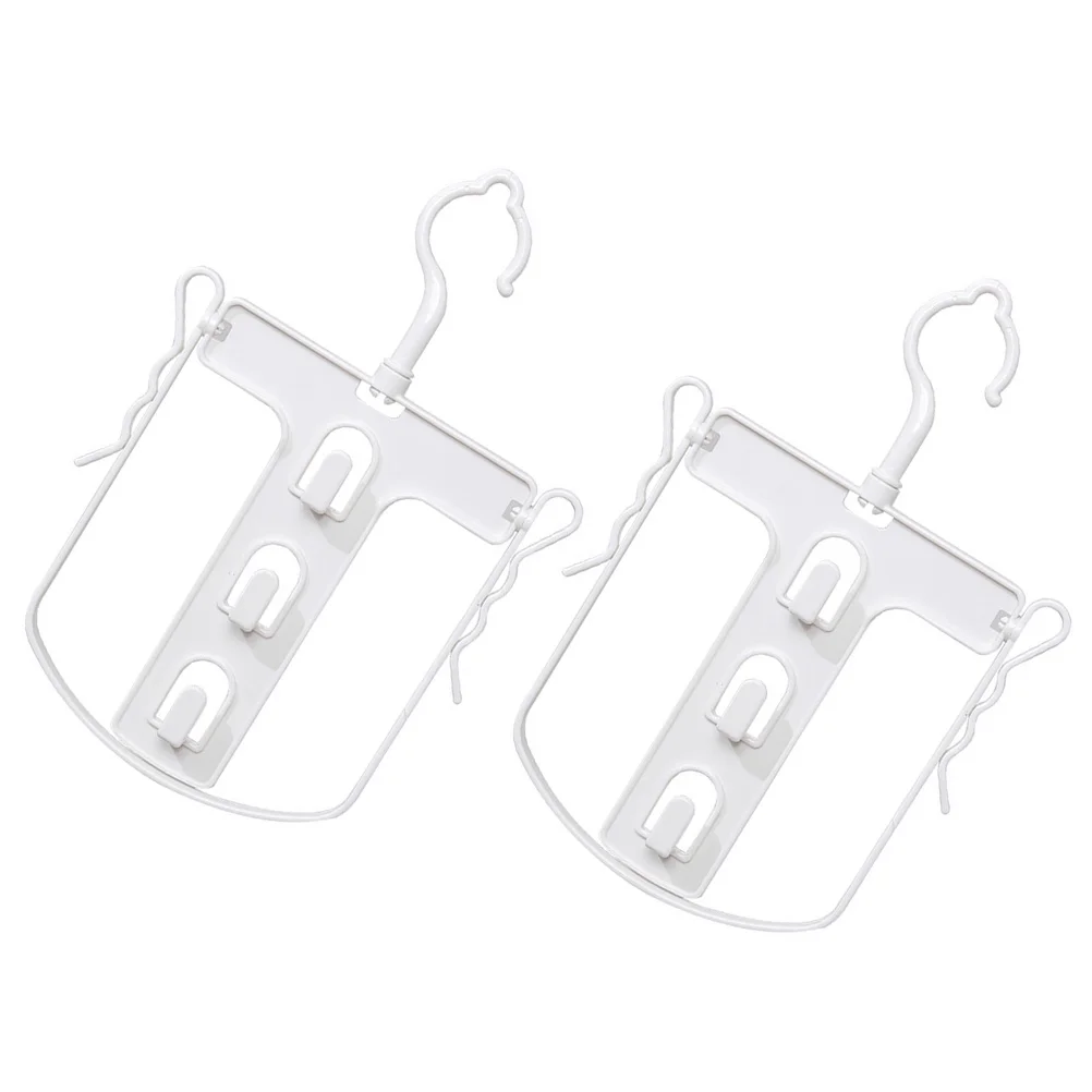 

2pcs Hoodie Drying Rack Rotating Laundry Drying Rack Clothes Hanger with Hat Clip