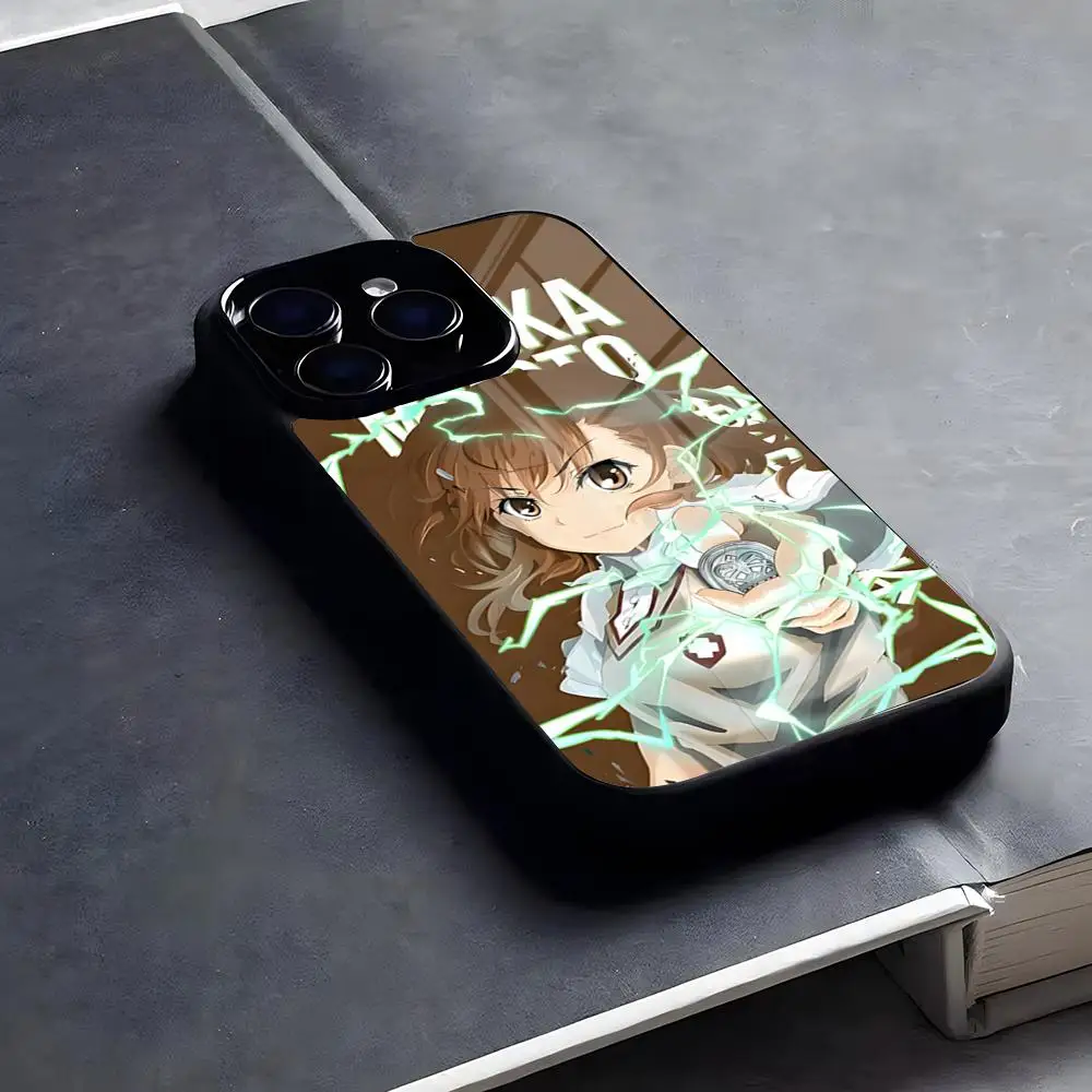 Фото Чехол для телефона A Certain Scientific Railgun T для iPhone 17 Pro Max 16 15 14 13 11 Pro Max Plus, стеклянный чехол №1