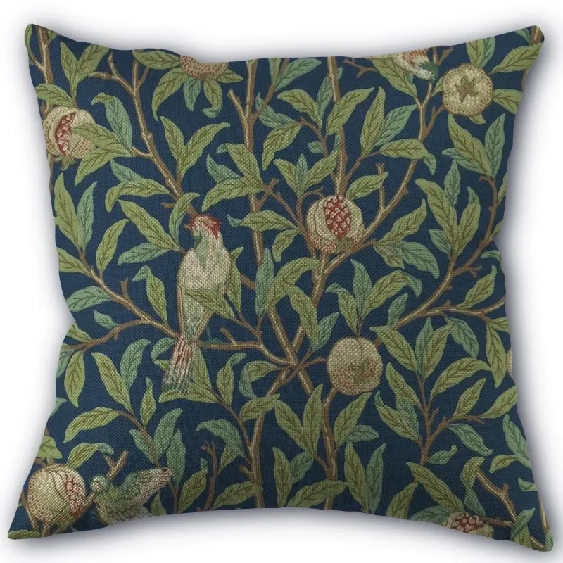 

Наволочка William Morris, полиэстер/хлопок, печать, 45x45 см
