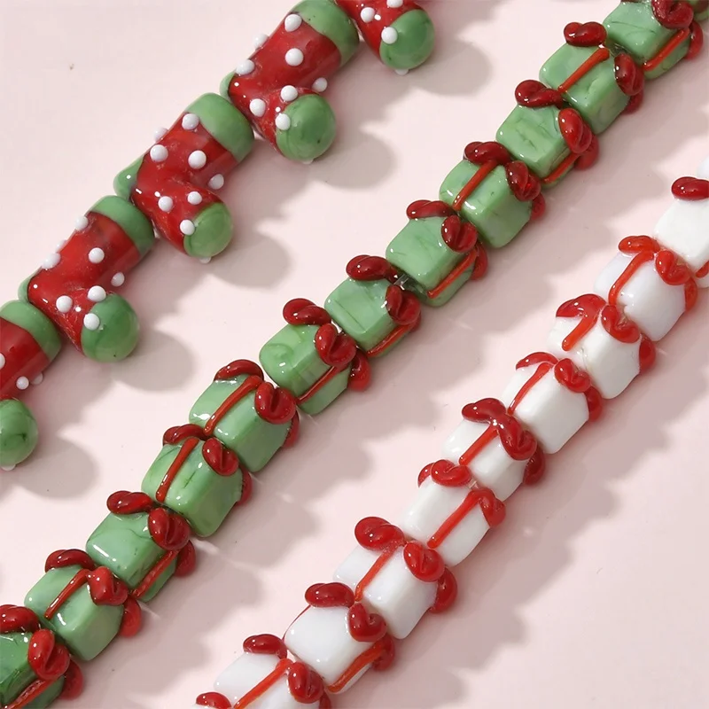 Рождественская серия шляпа Снежинка Бусины Рождественские чулки Подарочная