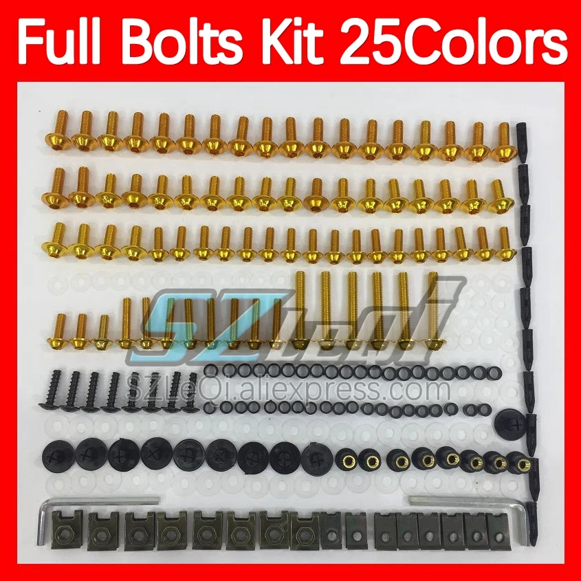 

Обтекатели болты полный комплект винтов для Daytona675 Daytona-675 Daytona 675 09 10 11 12 2009 2010 2011 2012 болты с корпусом гайки 268 шт.