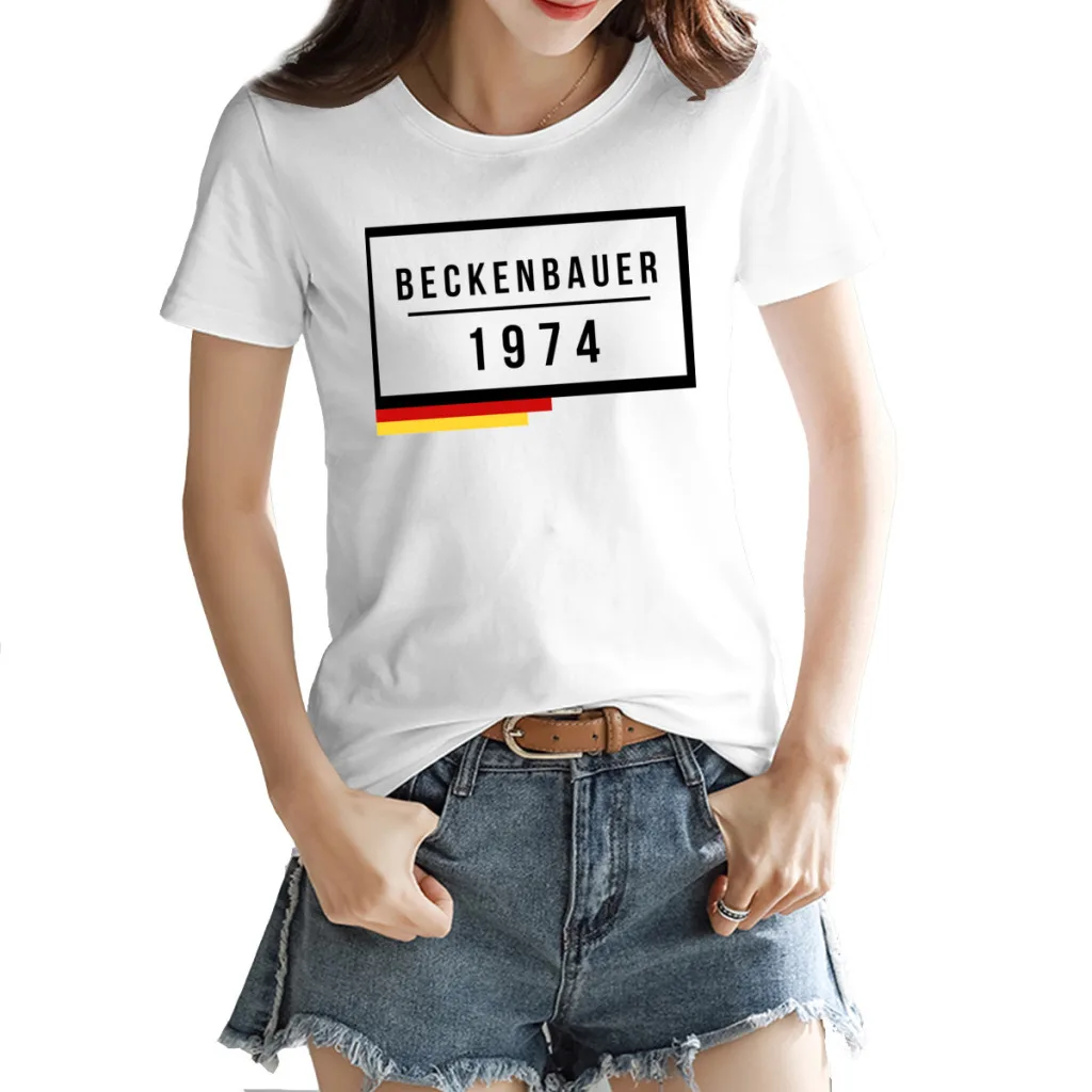 

T-shirts Germany 3 Franzs and Beckenbauers Soccer Football Player Graphic leisure Sports Kemp High grade Eur Size