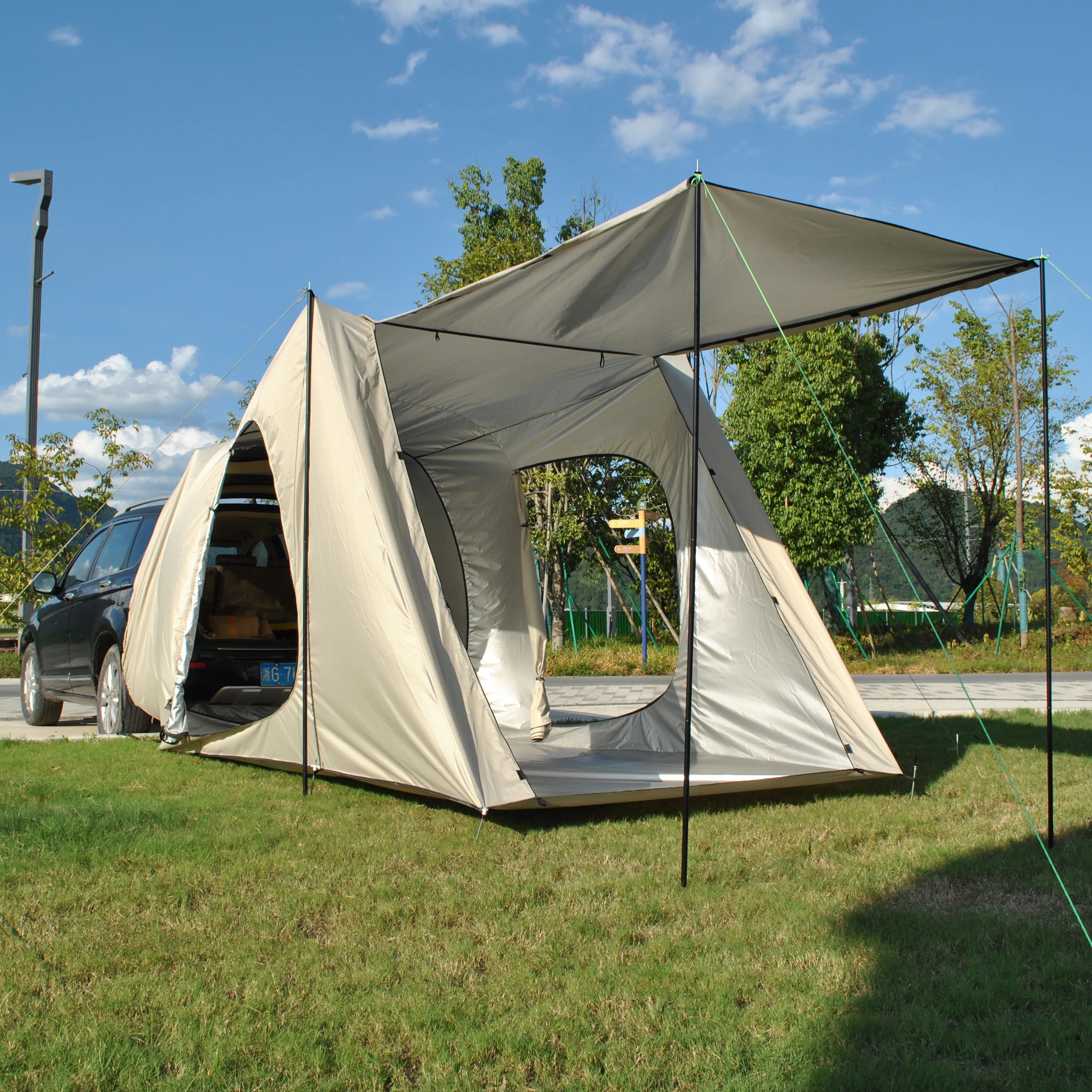 Уличная палатка с удлинителем заднего автомобиля задняя для самостоятельного