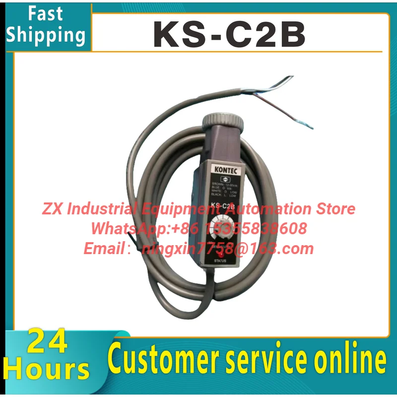 Фото KS-C2W KS-C2B KS-C2R KS-C2G KONTEC датчик цвета маркировка фотоэлектрический глаз новый оригинальный №1