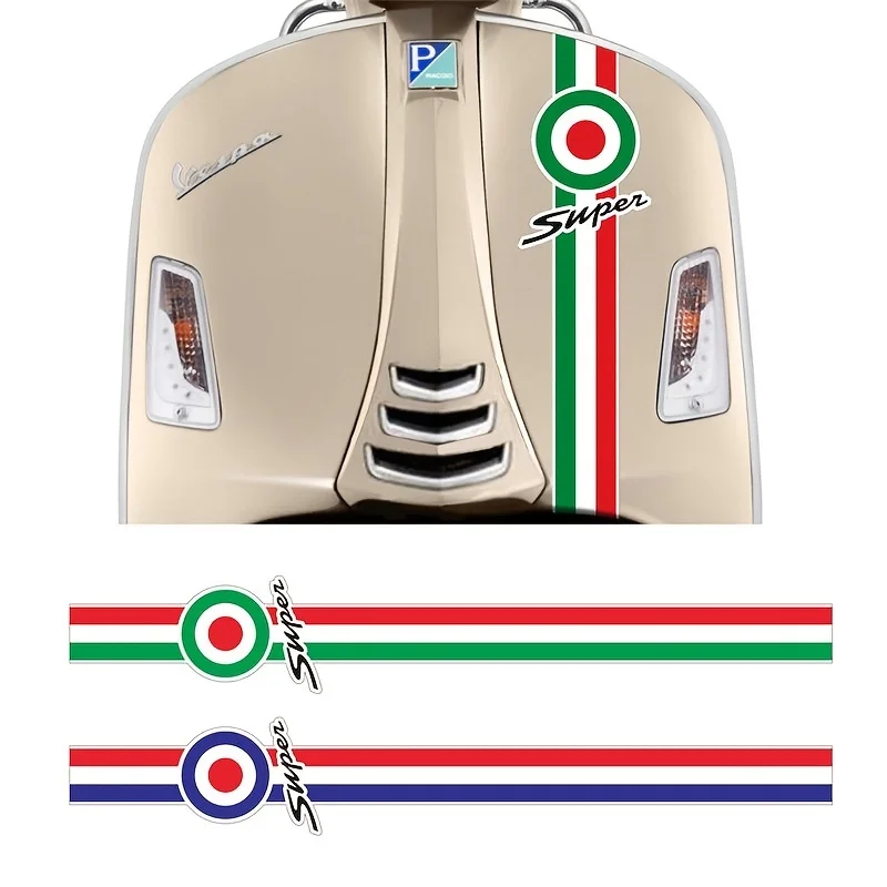 Светоотражающая наклейка на переднюю панель мотоцикла подходит для Piaggio Vespa GTS300