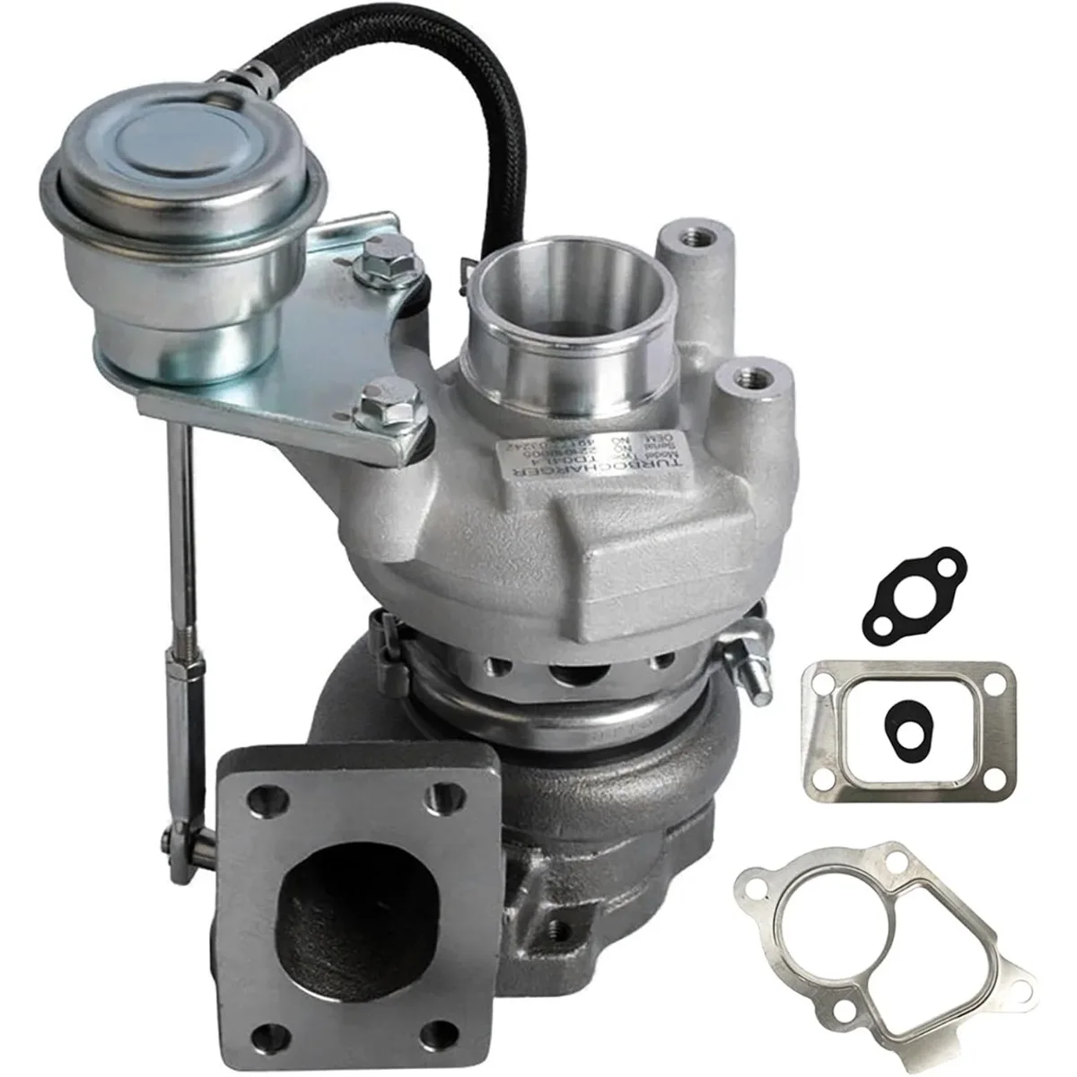 Фото Турбокомпрессор Turbo TD04L4-09TK3 1J773-17014, совместимый с Kubota M6060HFC для экскаватора CAT 236D 259D 289D 308E2 №2