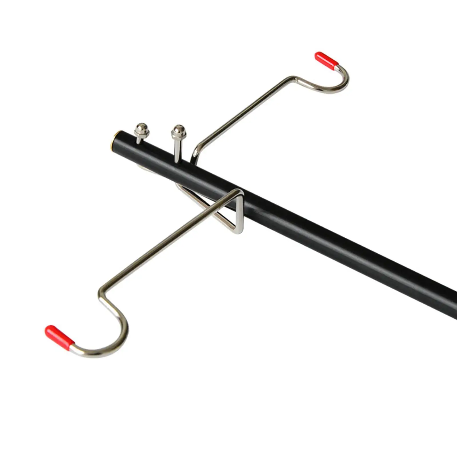 

Camping Lantern Stand Lightweight Alloy Lamp Pole Hanger Holder 2 Hooks Set