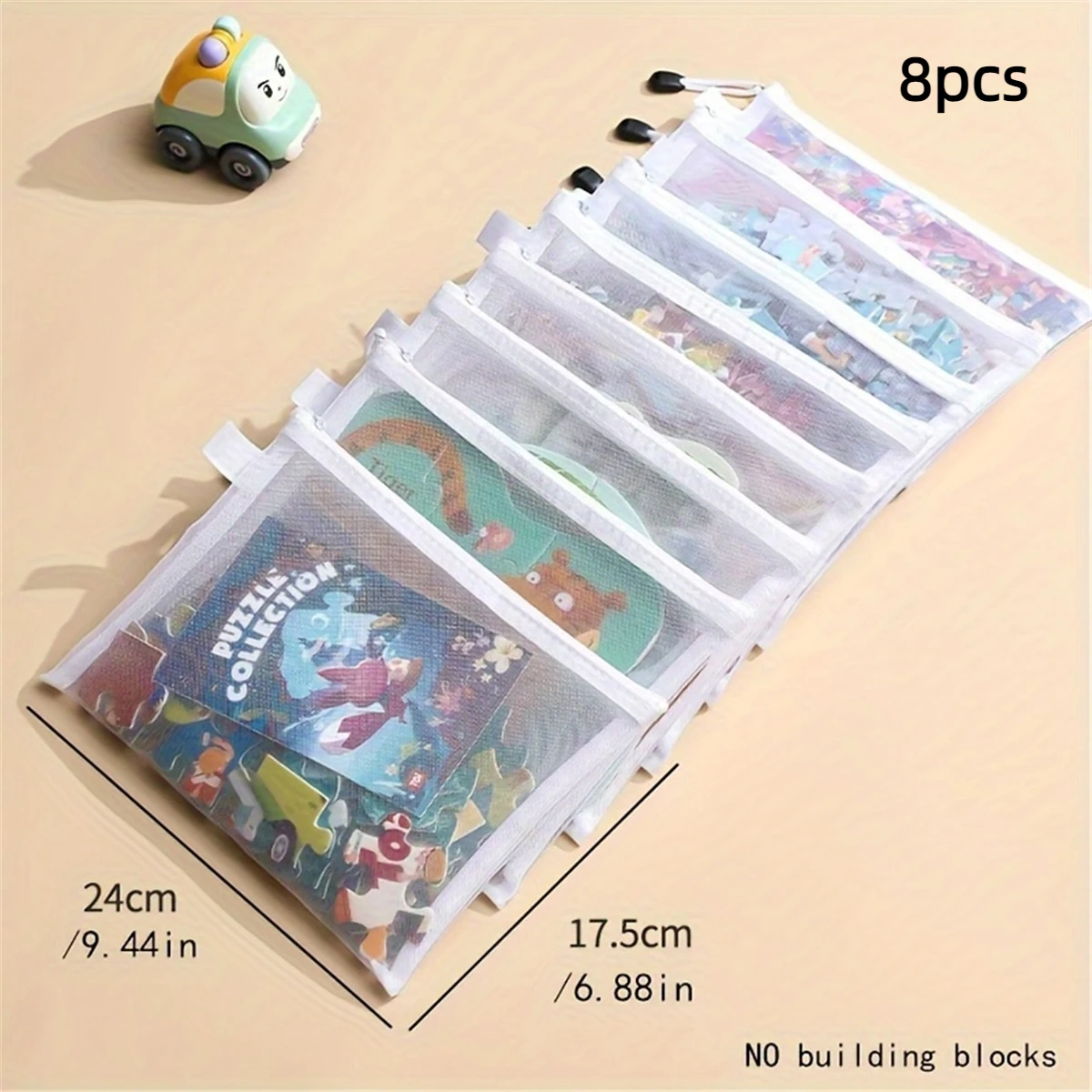 

Набор из 8 прозрачных сетчатых карманов BUNKI