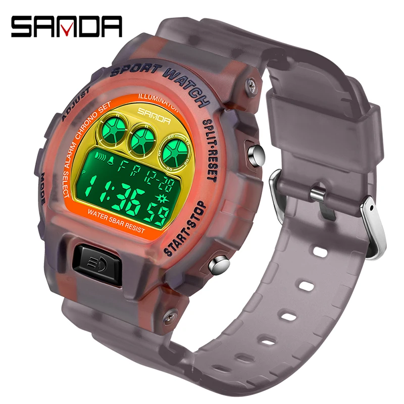 

SANDA Sport Watch Life Waterproof Digital Watch Men Fashion Led Light Week Date Outdoor Wrist Watch Boy Girl Clock Reloj Hombre
