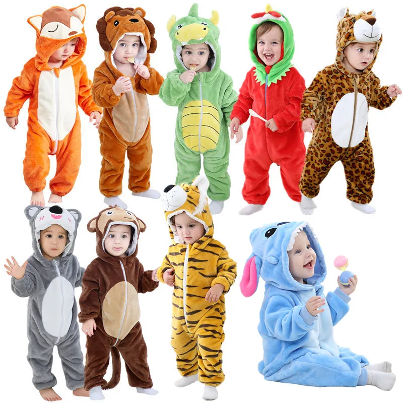 Детский комбинезон с капюшоном для косплея фланелевая мягкая Пижама