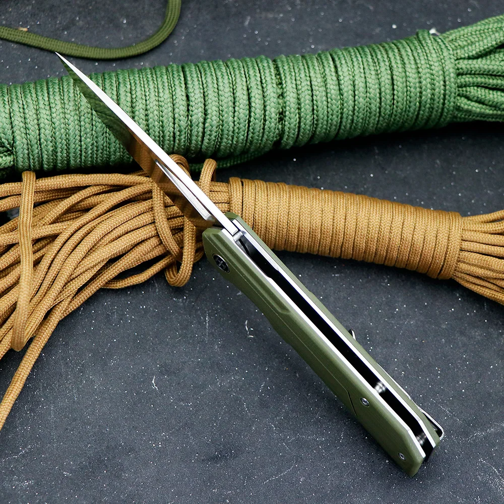 Новинка 2024 года складной нож для фруктов JUMCSONG лезвие из стали DC53 ручка волокна G10