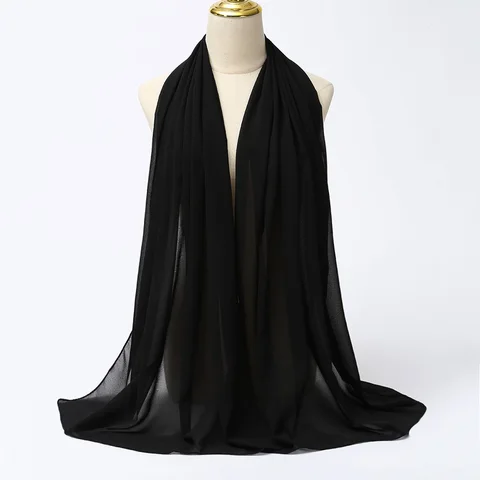 MULMIMELHON HIJAB SCENHF MULHERM LONA CABEÇA DE CABEÇA SOLID SOLID PARA MULHERES HIJABS SARCENS LADIES MULIMENTOS VEIL Hijabs