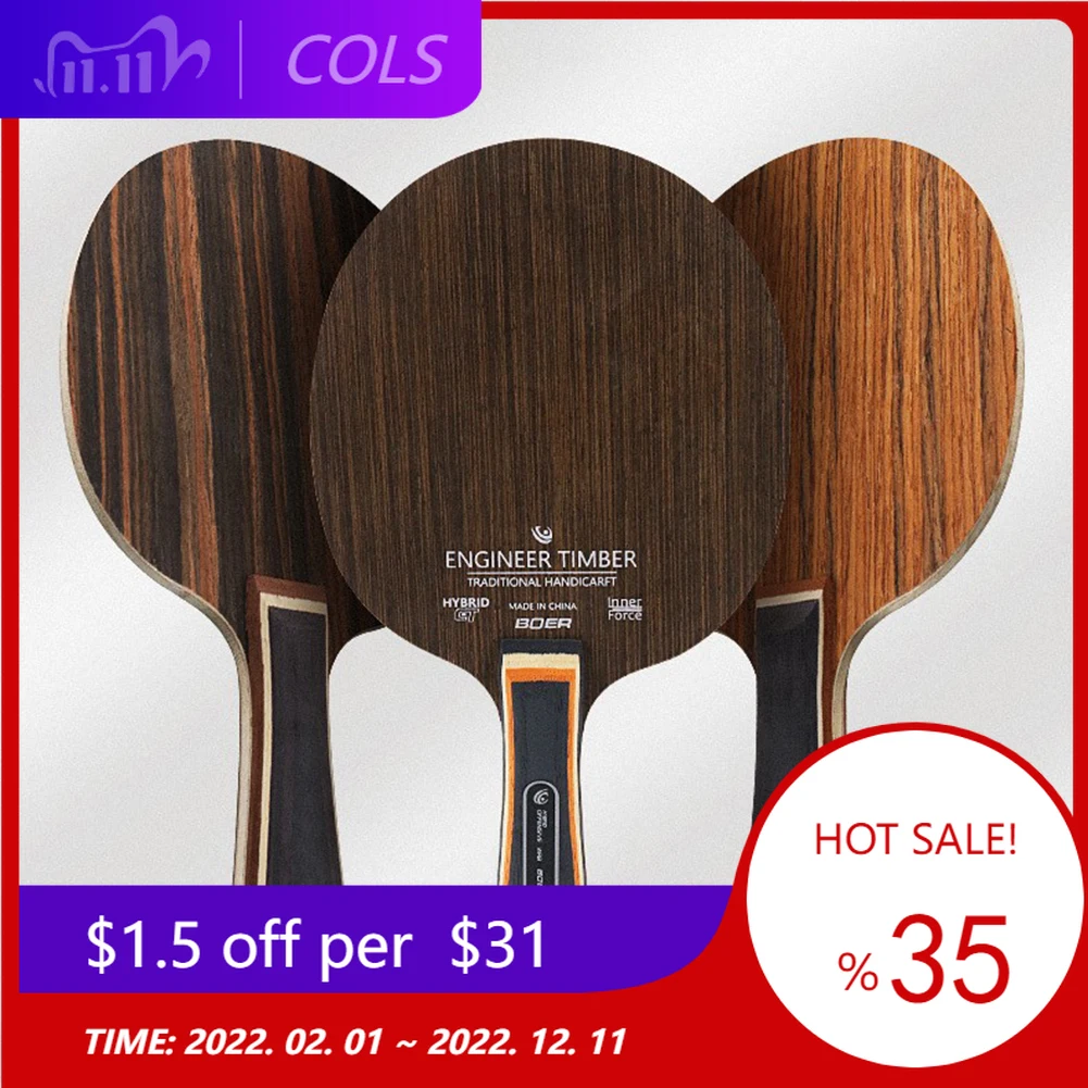 

Table Tennis Racket Long Handle Bottom Plate 5 Ply Ping Pong Blade Paddle Table Tennis Bat Blade Racquet Sports