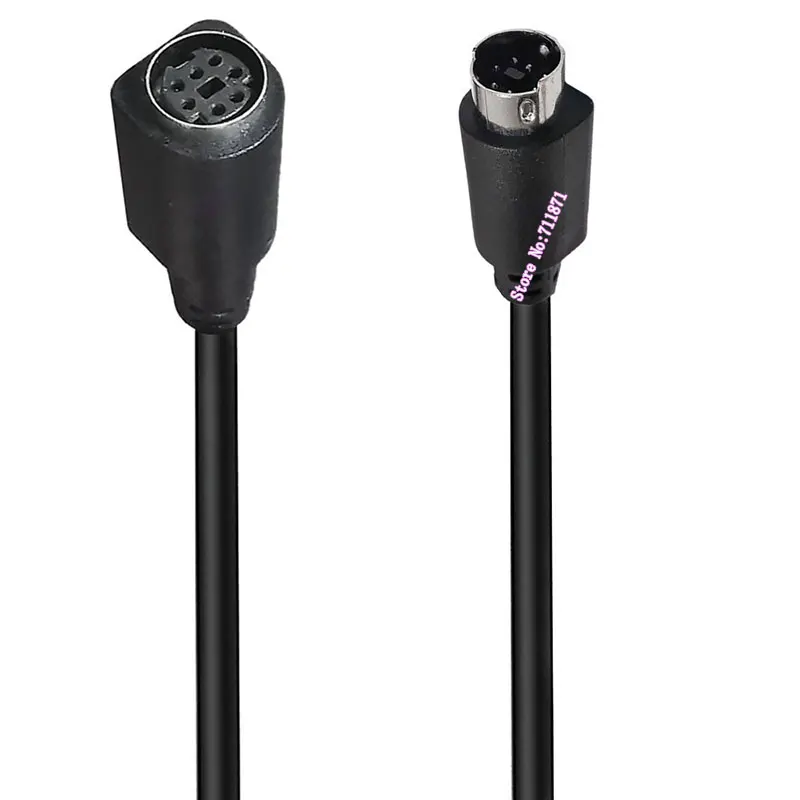 Мужской Женский 7-игольный 7-контактный адаптер S-Video Mini Din Удлинительный кабель