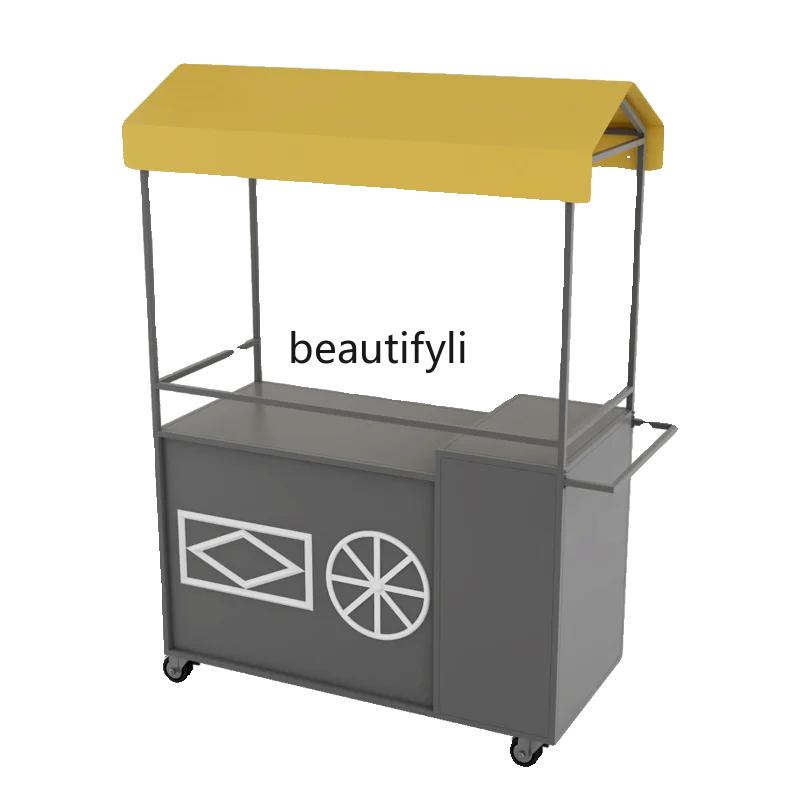 Наружная витрина тележка для ночного рынка. Мобильная тележка. Мобильный