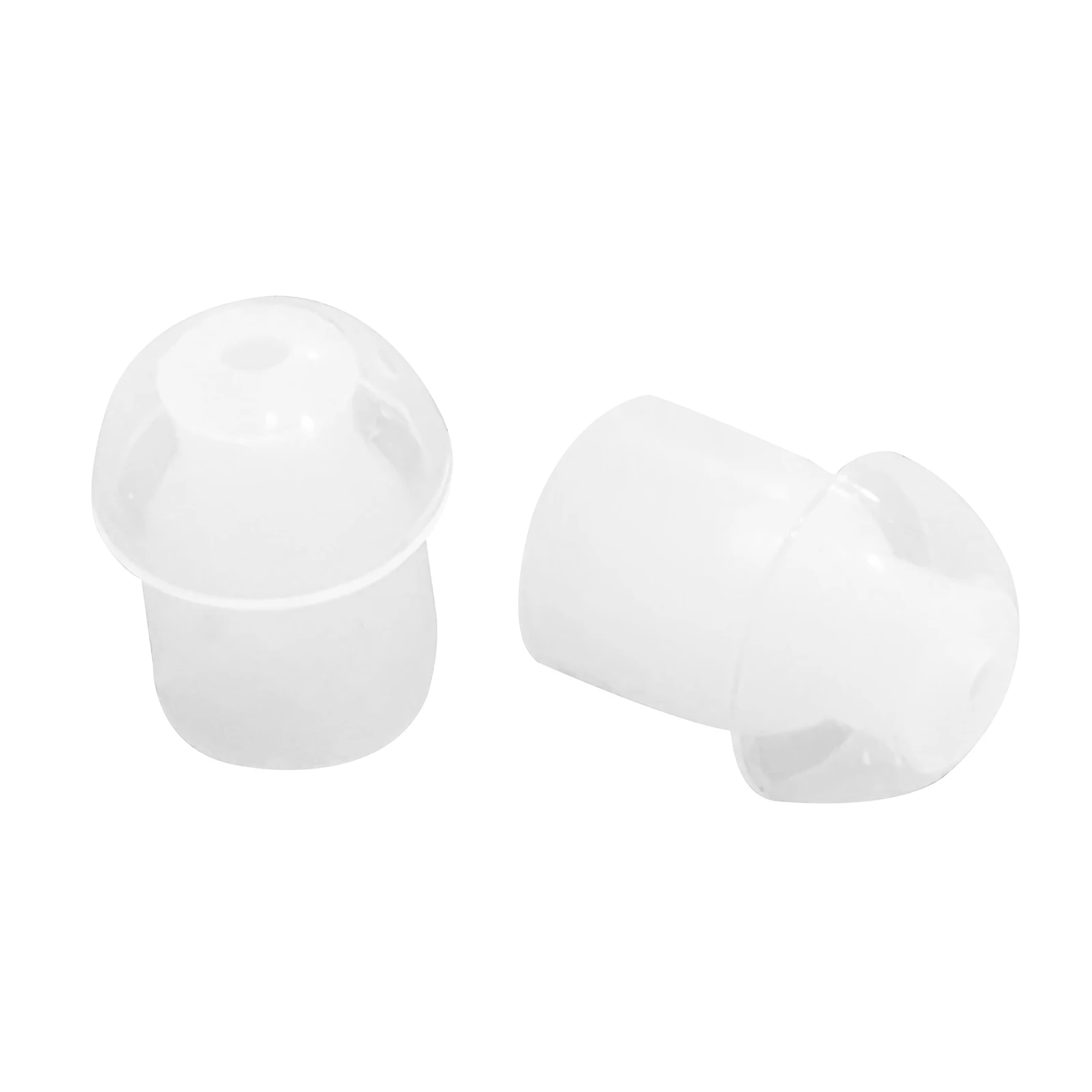 50Pack White Silicone Rubber Replacement Mushroom EarTips Earbud Compatible for Motorola Kenwood Icom Yaesu Baofeng HYT Midland