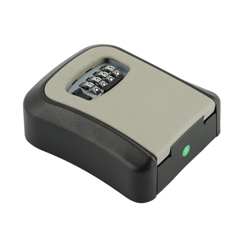 

Key Lock Box, 4-Digit Password Lock Box, Wall-Mounted Key Lock Box, Indoor/Outdoor Waterproof Lock Box, 5 Capacity