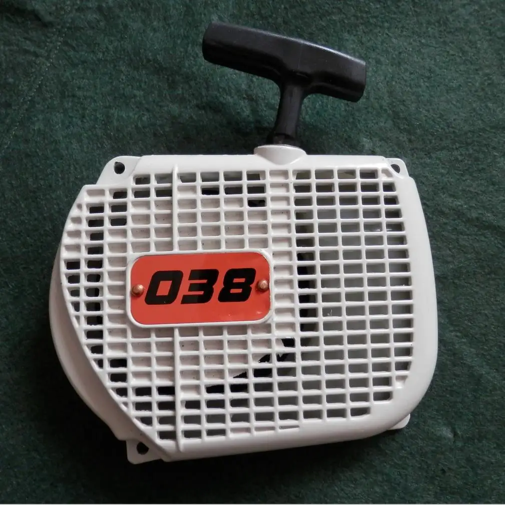 

038S RECOIL STARTER FOR STIHL 038W MS380 MS381 MS382 CHAINSAWS GRIP HANDLE ROPE SHROUD HOUSING PAWL ASSEMBLY PULL START