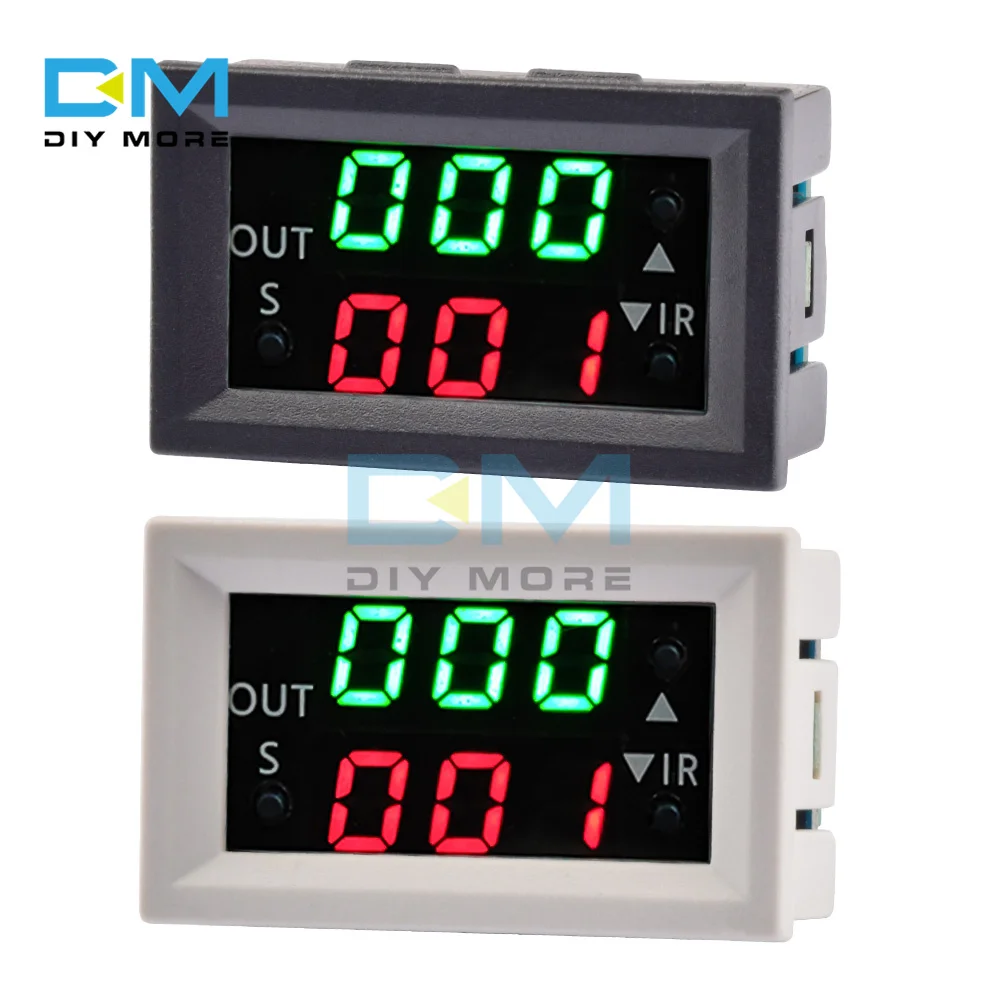 

DC12V Delay Dual Display Digital Time Relay Module Digital Time Delay Relay Cycle Timer Control Switch Module Passive Output