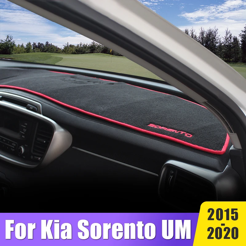 

For Kia Sorento 3 UM Prime 2015 2016 2017 2018 2019 2020 Car Dashboard Sun Shade Cover Non-slip Mat Avoid Light Pad Accessories