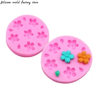 silicone world flower leaf fondant silicone mold 3d clay plaster mold cake mold candy chocolate decoration baking tool moulds