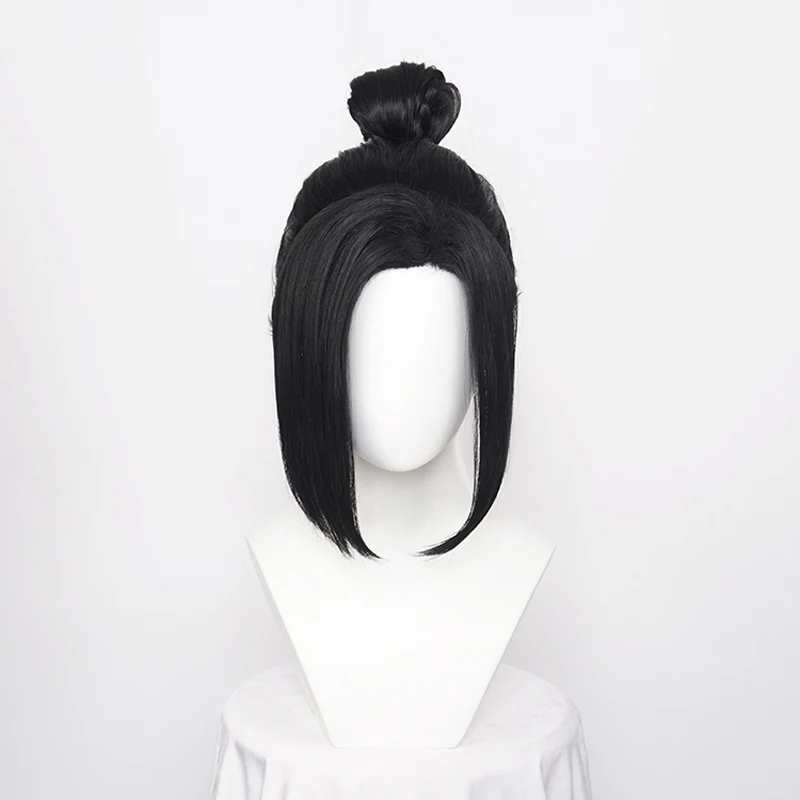 Jiang Cheng Grandmaster of Demonic Cultivation Mo Dao Zu Shi Cosplay Wigs Heat Resistant Synthetic Black Hair + Wig Cap