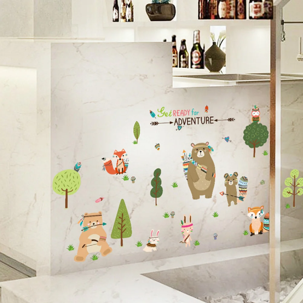 

1 Pc Wall Sticker Waterproof Removable Eco-friendly Decal Wall Applique for Bedroom Kids Room Living Room Poster