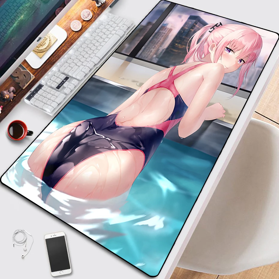 

Anime Sexy Girl Mousepad HD Printing Computer Lock Edge Keyboard Mat PC Desk Pad Beautiful Large Mouse Pad Gaming Accessories