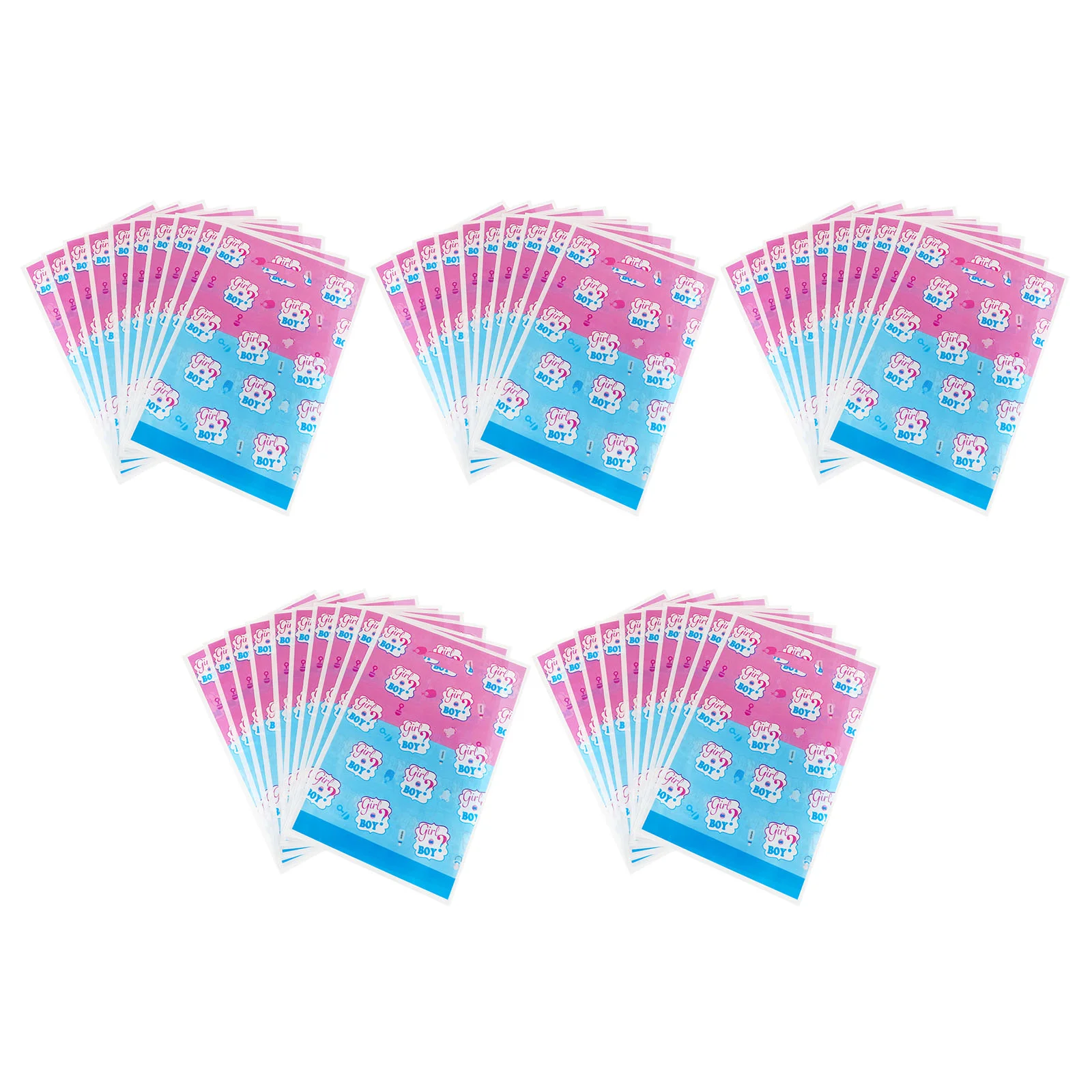 

50pcs Gender Reveal Plastic Bags Boy or Girl Gift Bags Gender Reveal Party Supplies