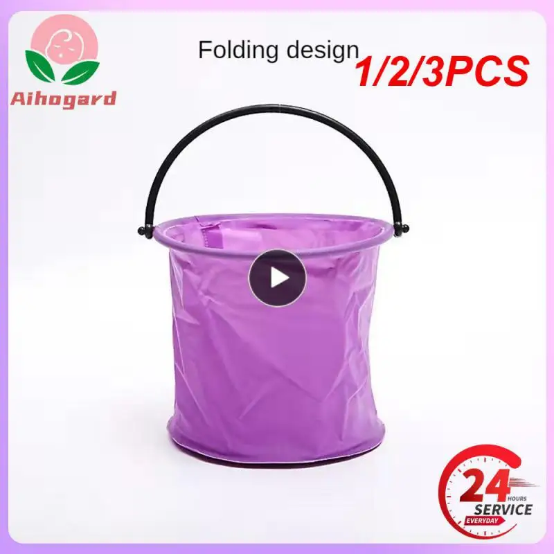 

1/2/3PCS Beach Sand Play Bucket Toy Folding Collapsible Bucket Gardening Tool Outdoor Sand Pool Play Tool Toy Kids Summer Favor