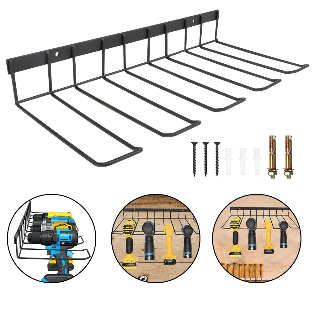 

Power Tool Organizer With Storage Shelf Wall Mounted Shelf For Handheld And Power Tools At Garage Heavy Duty Tool Storage Rack