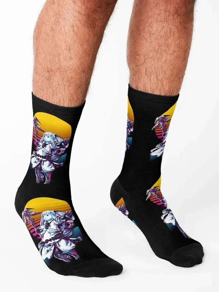 White Mage - FFXIV *80-е ретро* Носки МОДНЫЙ напольный комплект Роскошные женские носки