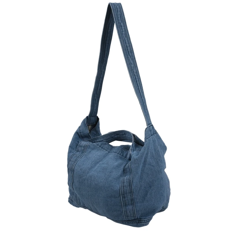 Повседневная сумочка из джинсовой ткани модная сумочка-мессенджер в Корейском