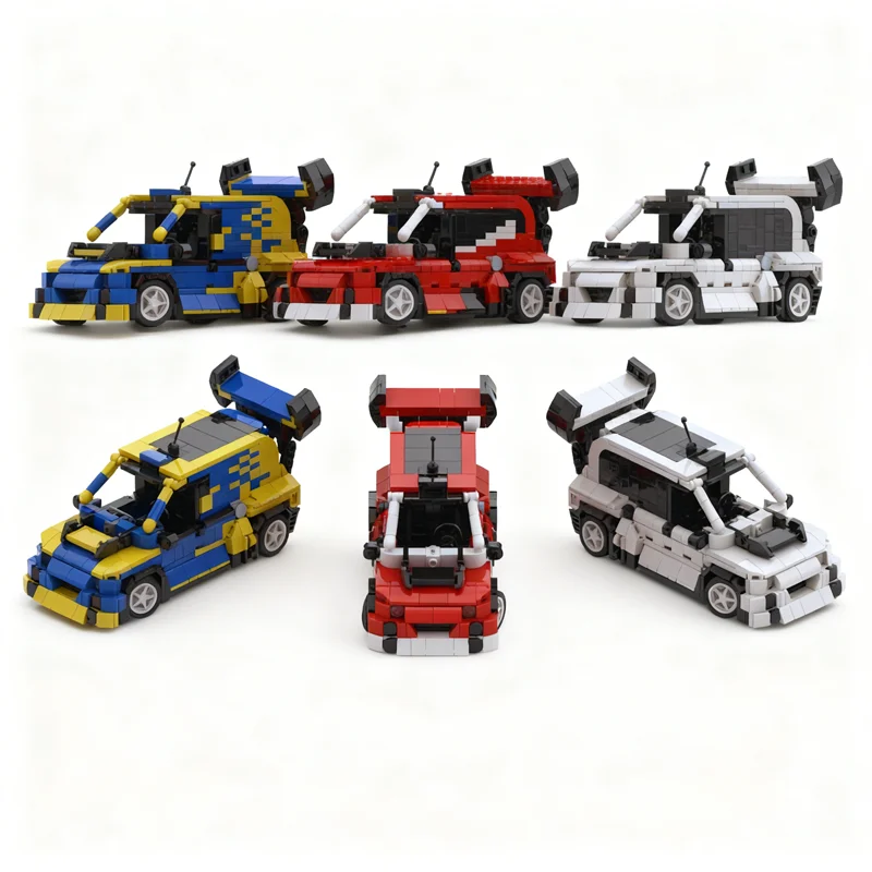 Фото 1830 деталей MOC VILEBREQUIN Fiat City Champions: Конструктор-модель, архитектурный набор, идея для рождественского подарка, развивающая игрушка для детей №3