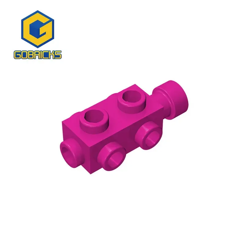 Gobrick 1 шт. MOC 1x2x2/3 с шипами по бокам кирпичи совместимые моделями 4595 строительные