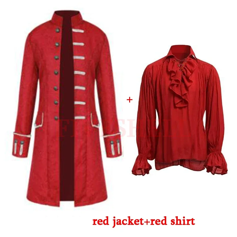 Костюм вампира в средневековом стиле для косплея жакет стимпанк на Хэллоуин