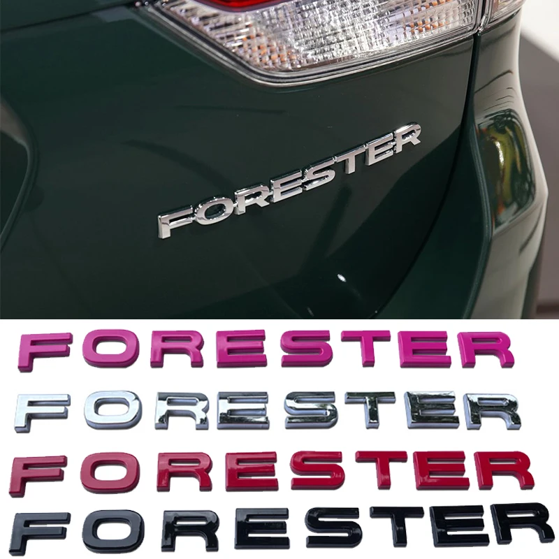 

Автомобильные Внешние наклейки для Subaru Forester, металлическая эмблема, буквы, наклейки, задний багажник, эмблема, Аксессуары для модификации автомобиля