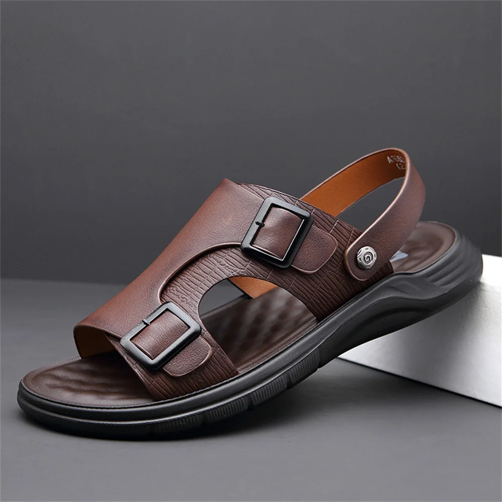 2022 Genuine Leather Men Shoes Summer New Large Size Men's Sandals Men Sandals Fashion Sandals Slippers Male Beach Sneakers