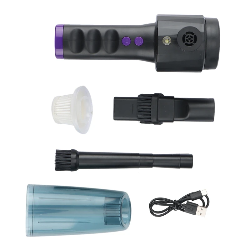 

Беспроводной воздуходувка для пыли с USB, ручной перезаряжаемый портативный пылесборник большой емкости для ПК, ноутбука, автомобиля, чистая...