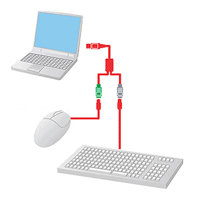 USB Male To PS/2 PS2 Female Converter Cable Cord Adapter Keyboard Tool | PC Hardware Cables & Adapters