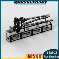 moc building block gbc ramp module dribbling device diy assembly model sports childrens gift toy