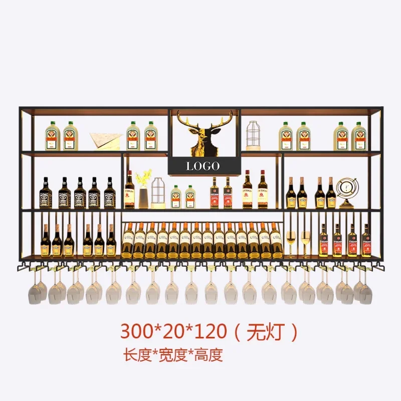 Подвесные металлические настенные винные стеллажи современные подвесные для