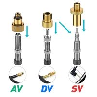 bicycle valve set valve adapter sv av dv bicycle pump bicycle gas nozzle accessories bicycle valve adapter 26 pieces